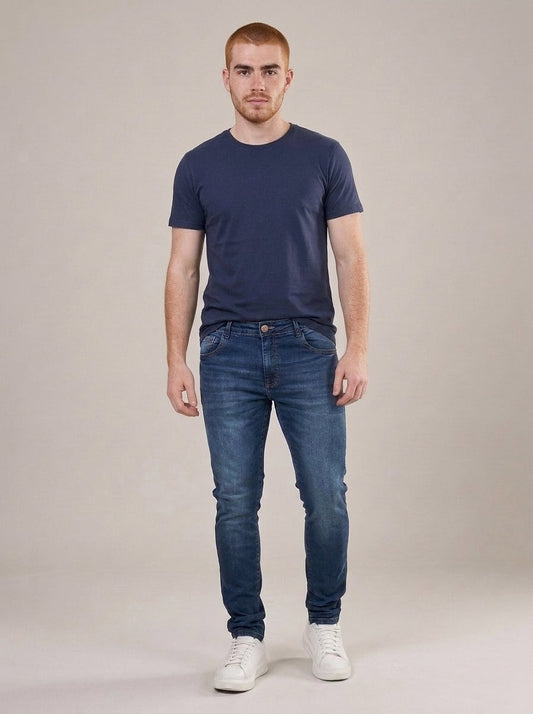 Calça Jeans Masculina Slim Blue Ararat – frente