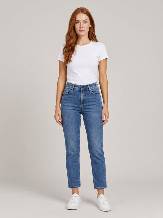 Calça Jeans Feminina Reta – frente