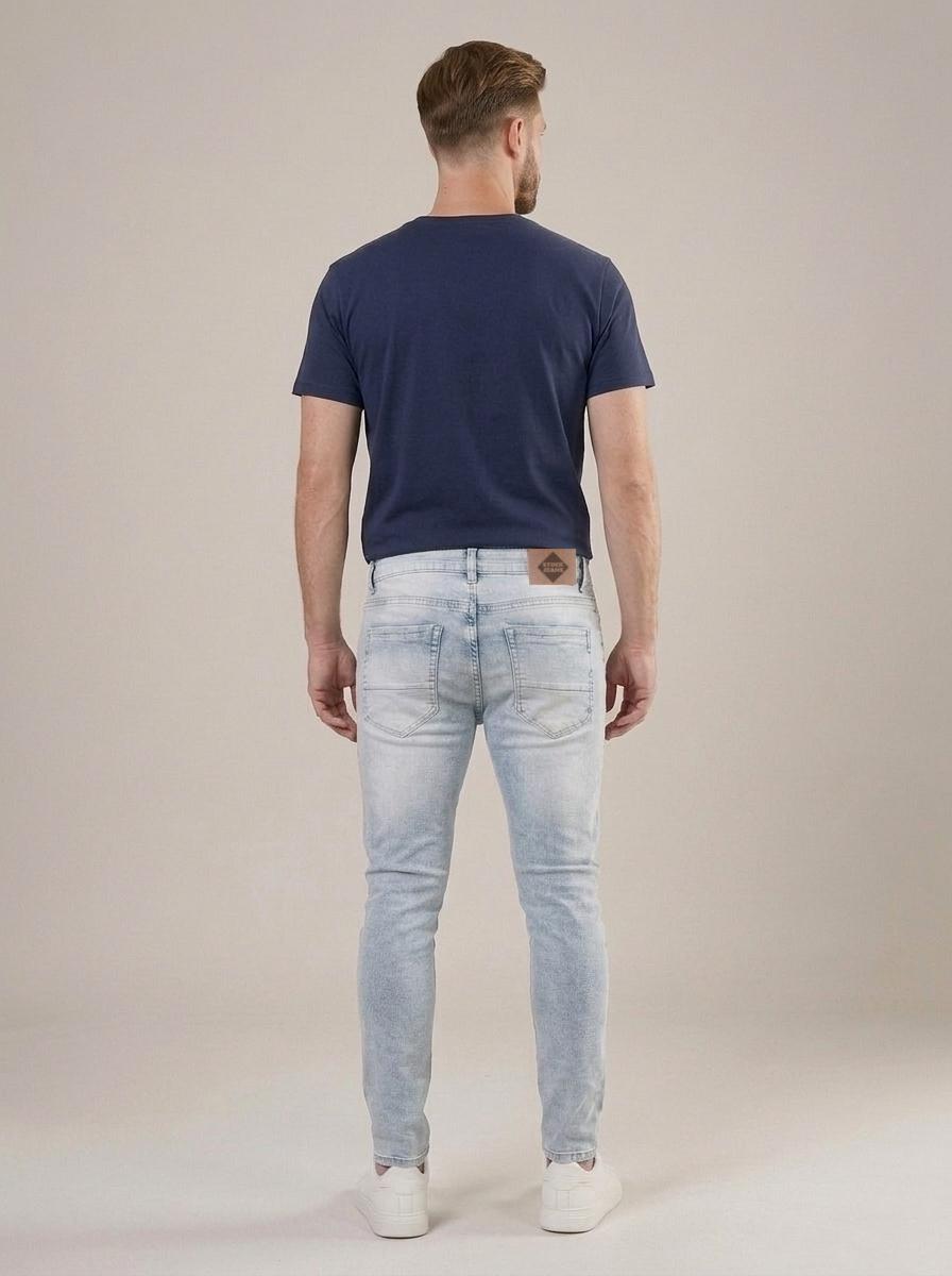 Calça Jeans Masculina Slim Blue Iceland – costas