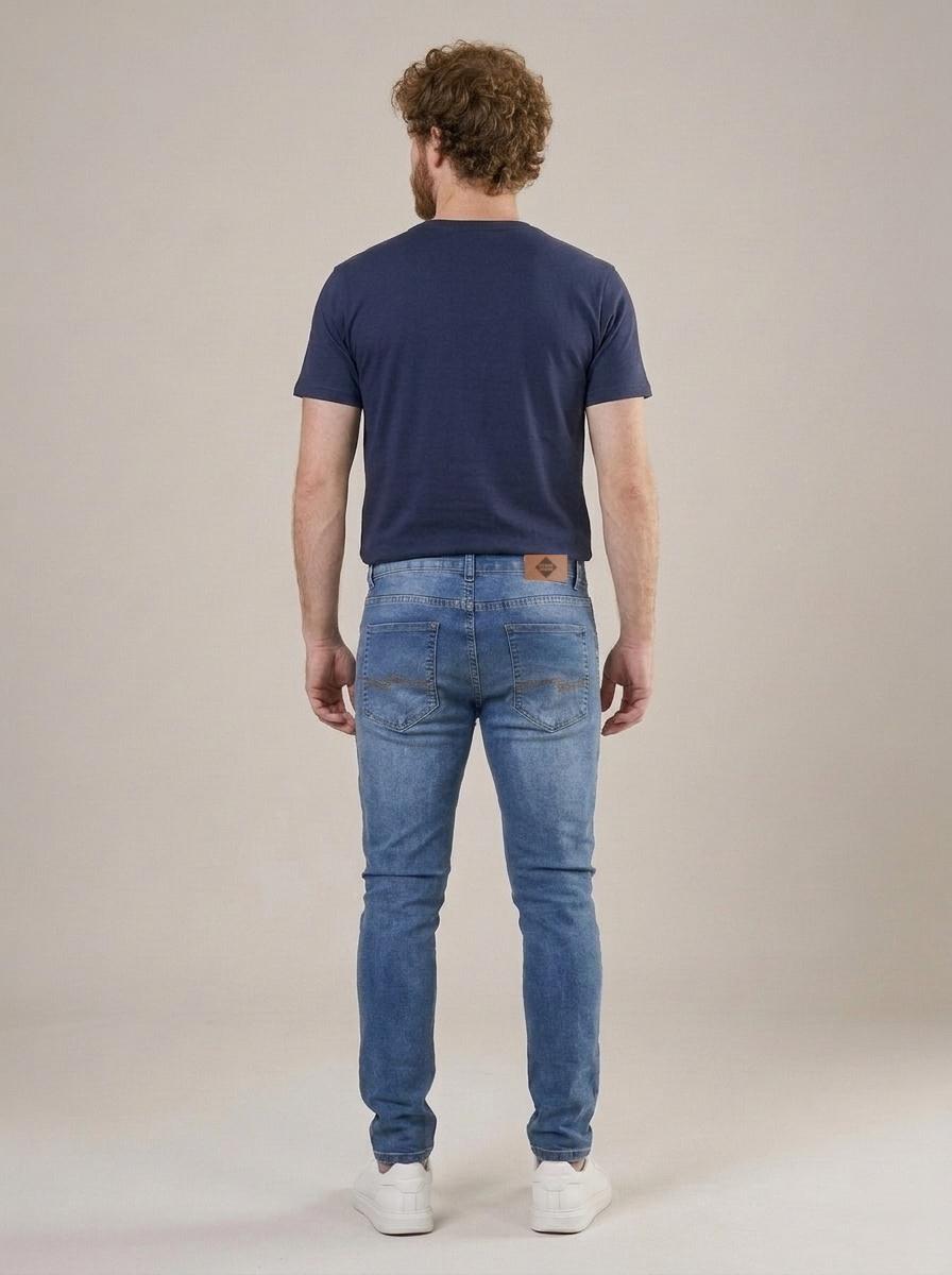 Calça Jeans Masculina Slim Blue Istanbul – costas