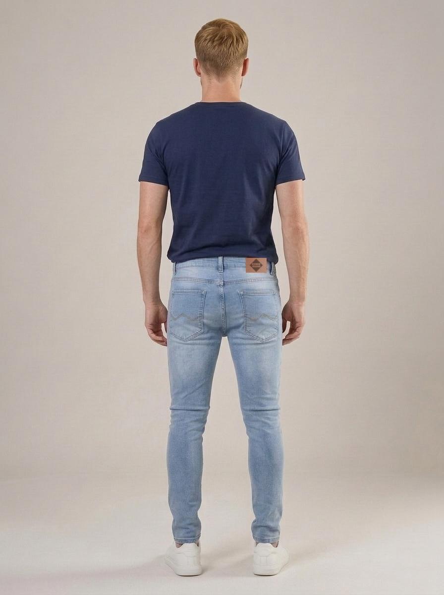 Calça Jeans Masculina Slim Blue Le Bleu – costas