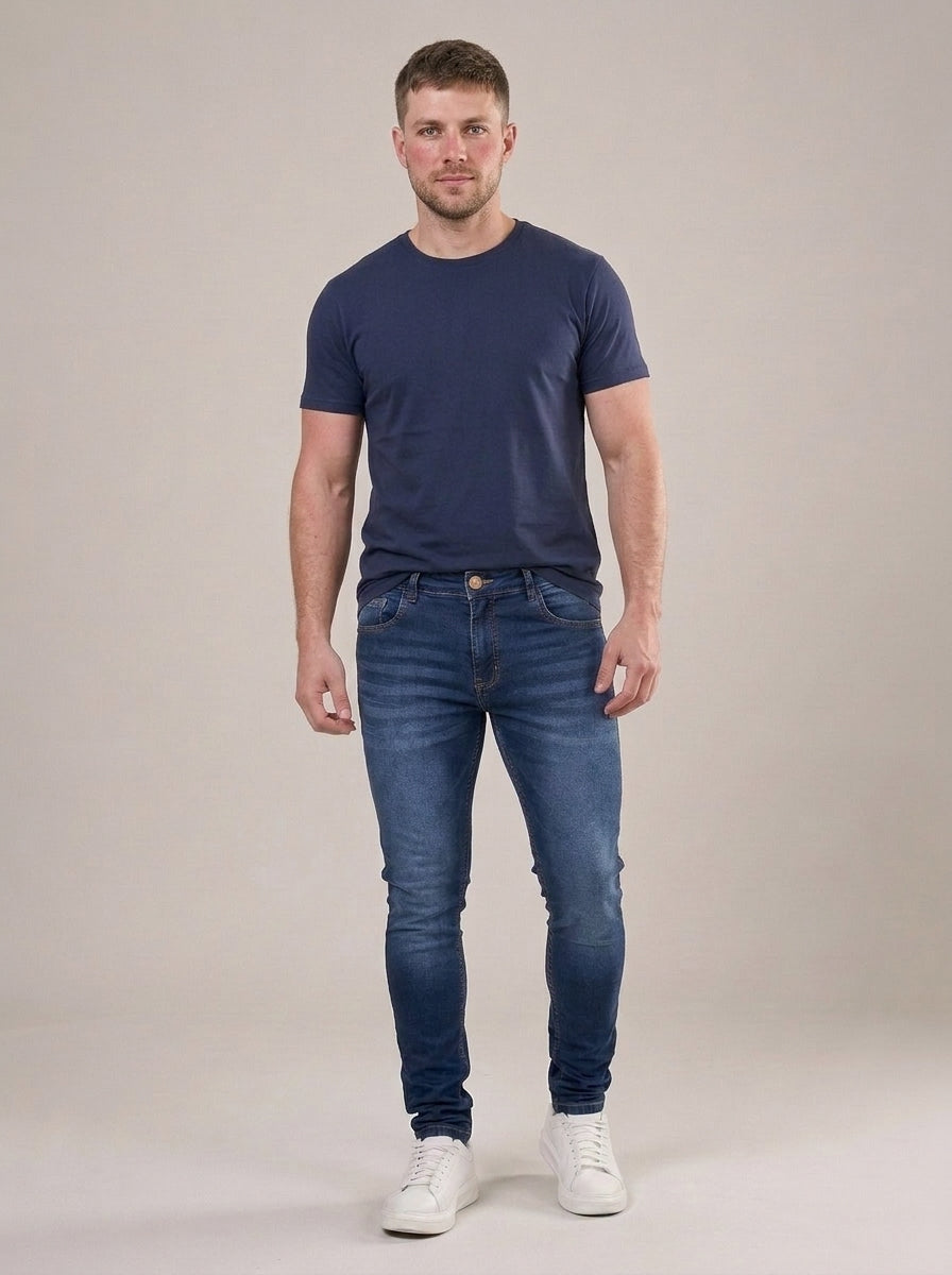 Calça Jeans Masculina Slim Blue Otoman – frente