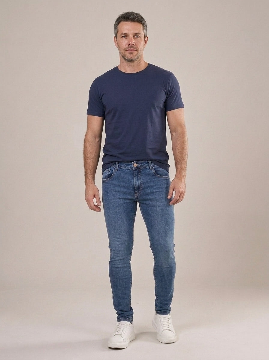 Calça Jeans Masculina Slim Montenegro – frente
