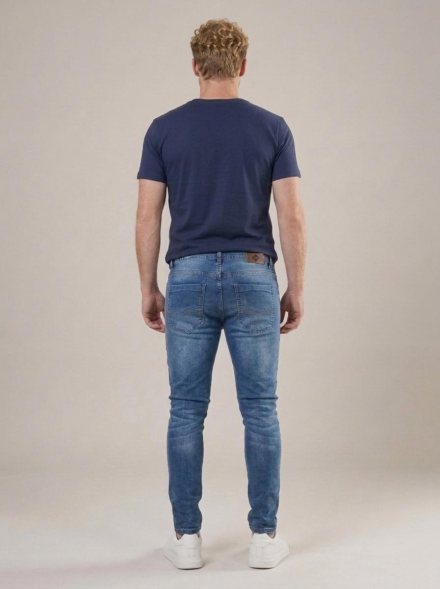 Calça Jeans Masculina Slim Blue Asia – costas