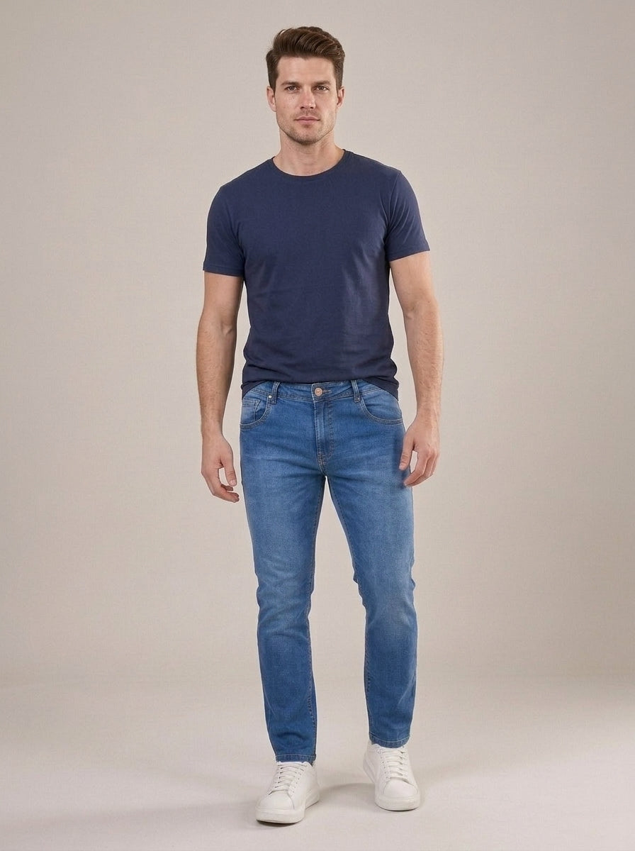 Calça Jeans Masculina Slim Budva – frente