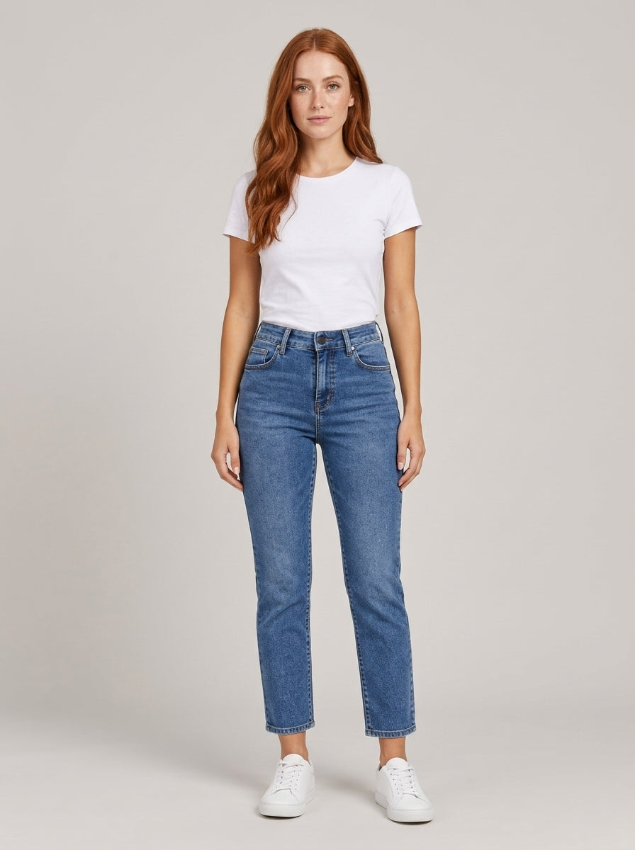 Calça Jeans Feminina Reta – frente
