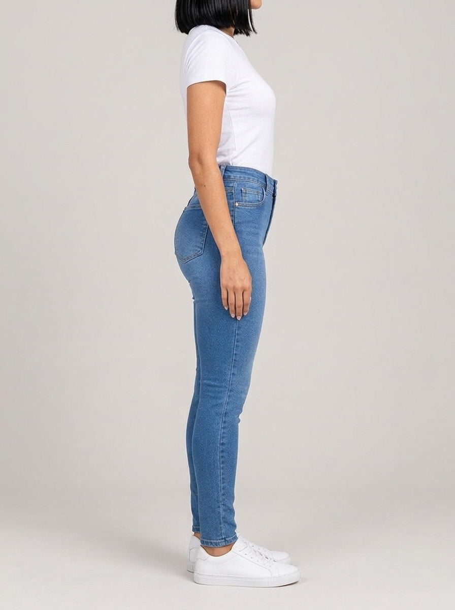 Calça Jeans Feminina Skinny – lateral