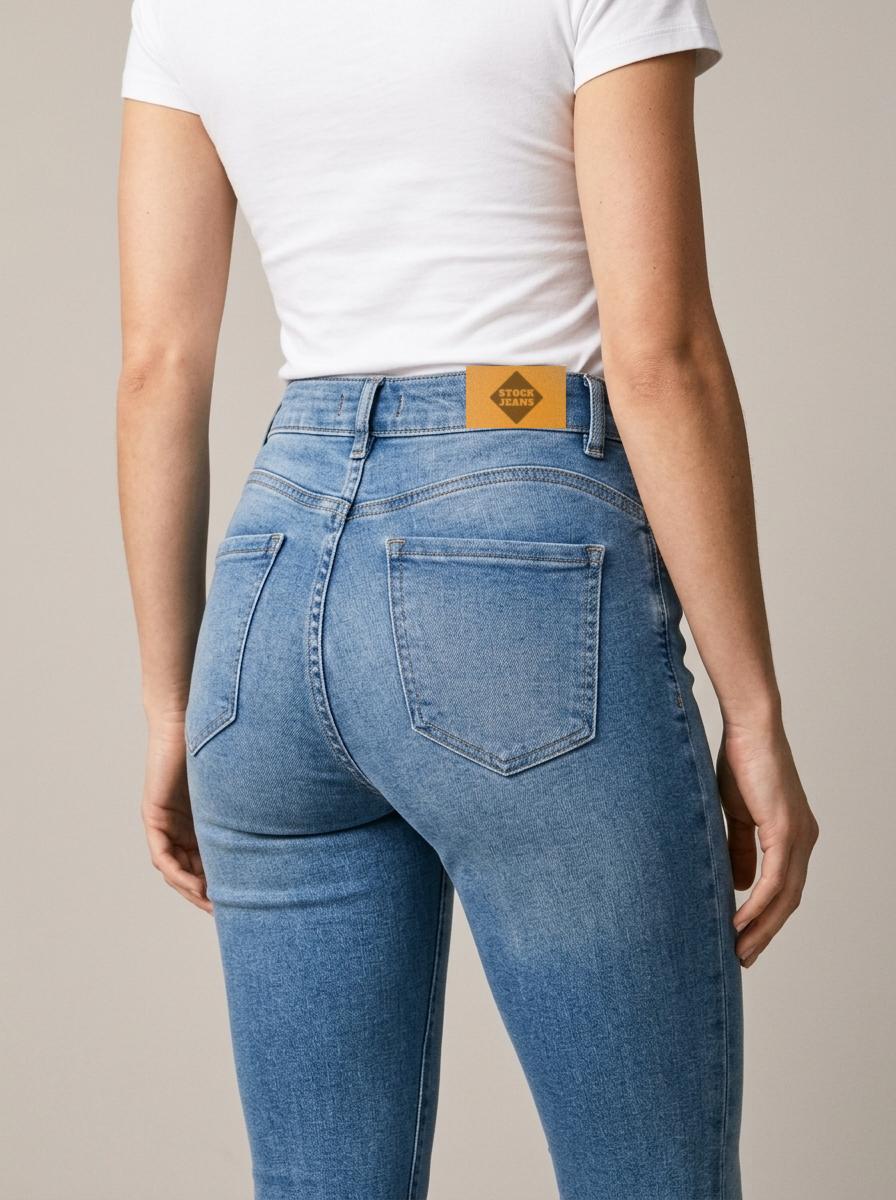 Calça Jeans Feminina Skinny – detalhe dos bolsos traseiros