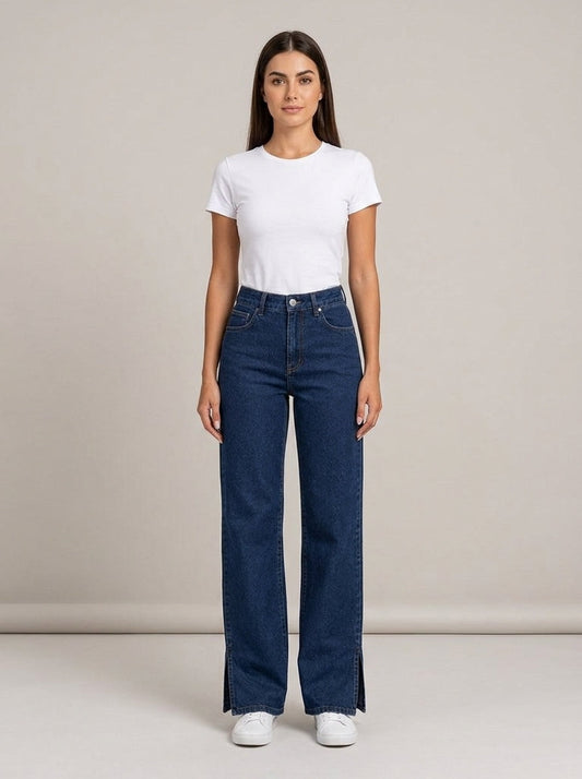 Calça Wide Leg – frente