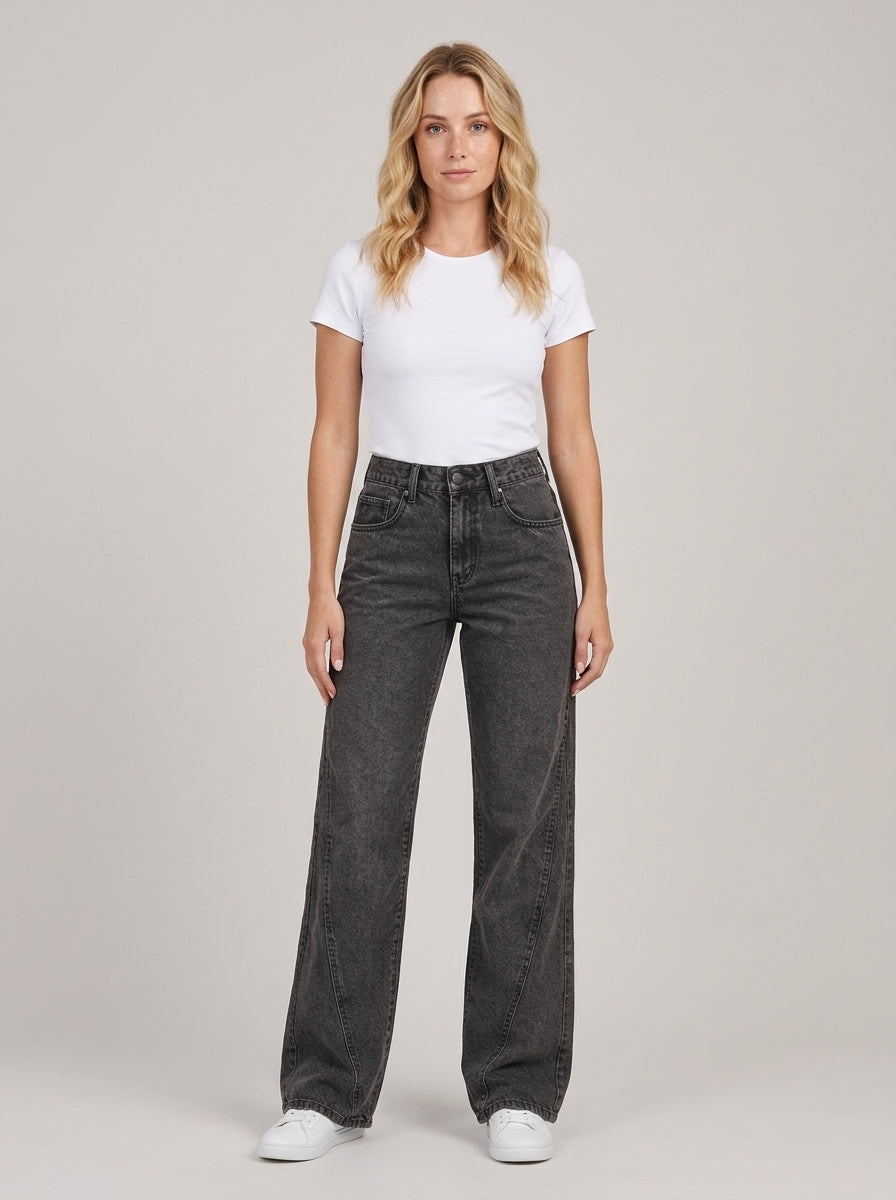Calça Wide Leg Black – frente