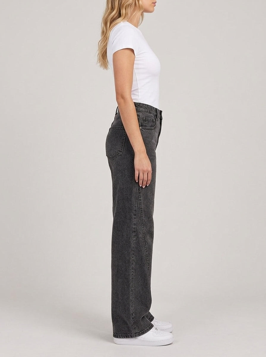 Calça Wide Leg Black – lateral
