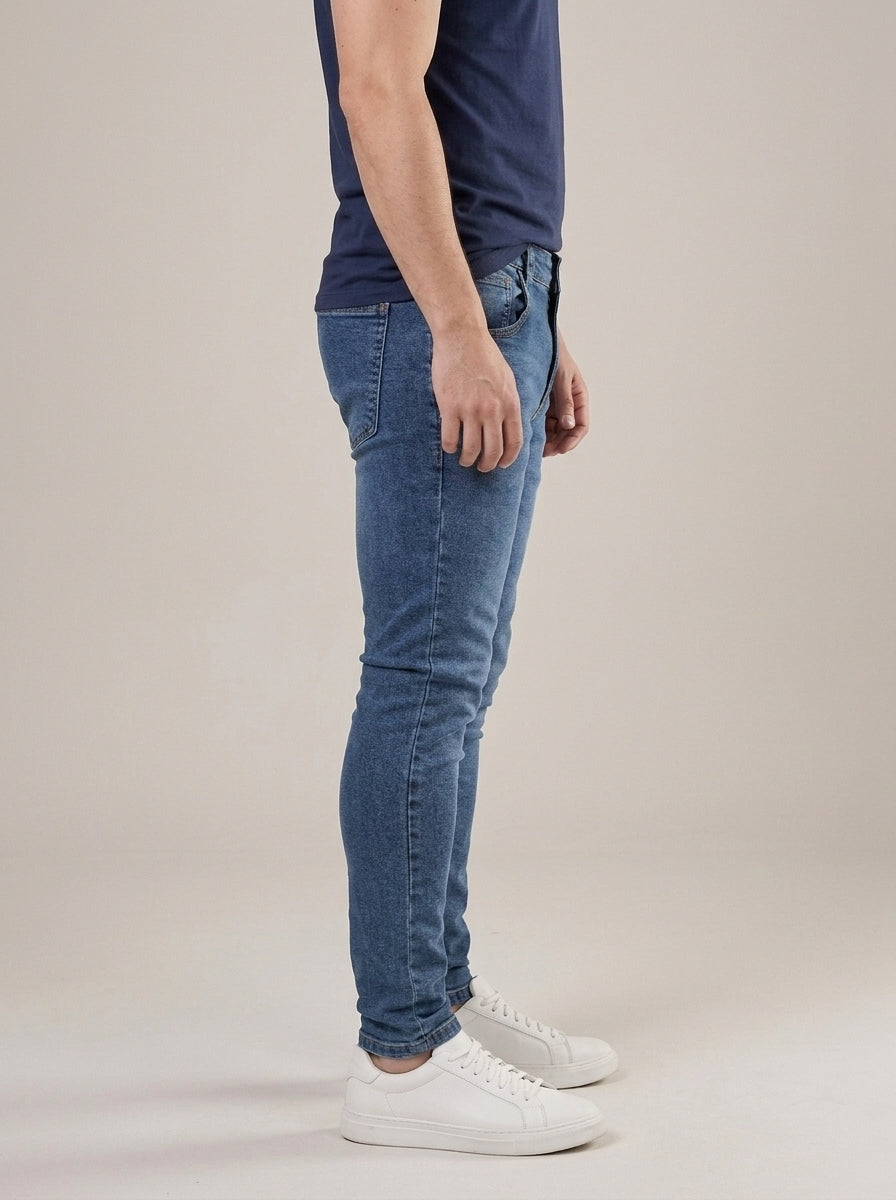 Calça Jeans Masculina Slim Montenegro – lateral