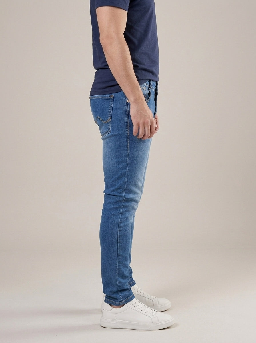 Calça Jeans Masculina Slim Budva – lateral
