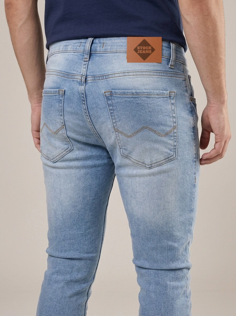 Calça Jeans Masculina Slim Blue Le Bleu – detalhe dos bolsos traseiros