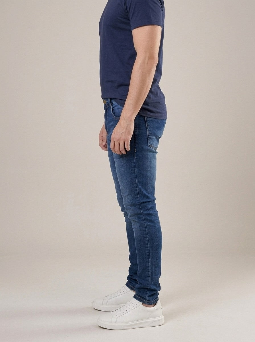 Calça Jeans Masculina Slim Blue Otoman – lateral